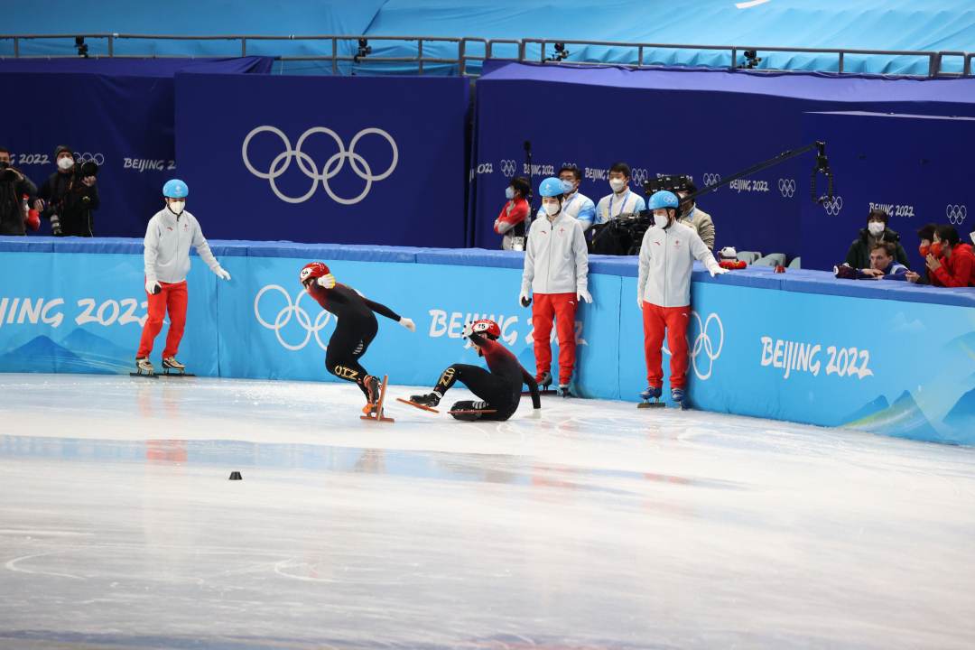 短道速滑男子5000米接力，中国队获得第5名