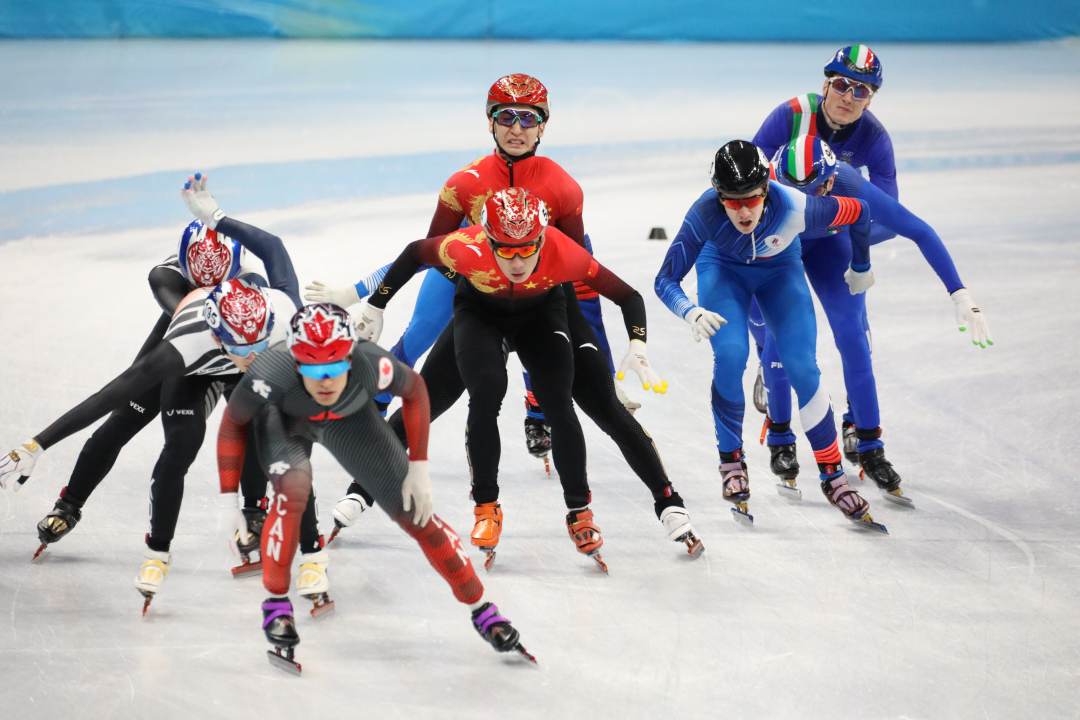 短道速滑男子5000米接力，中国队获得第5名