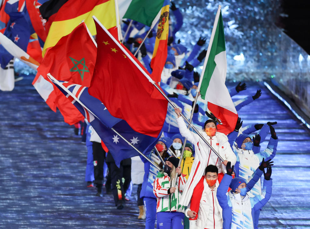 冬奥运会旗帜图片图片