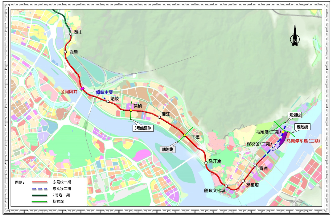 省发改委批复福州市2条地铁线路初步设计（附图）
