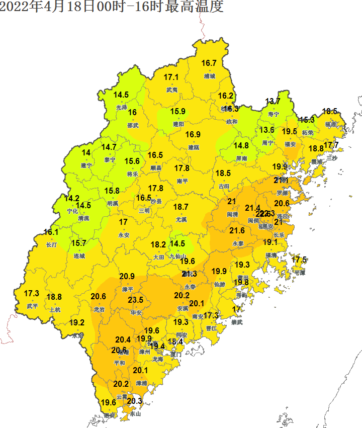 福建本周将开启雨雨雨的一周，气温处于回升进行时