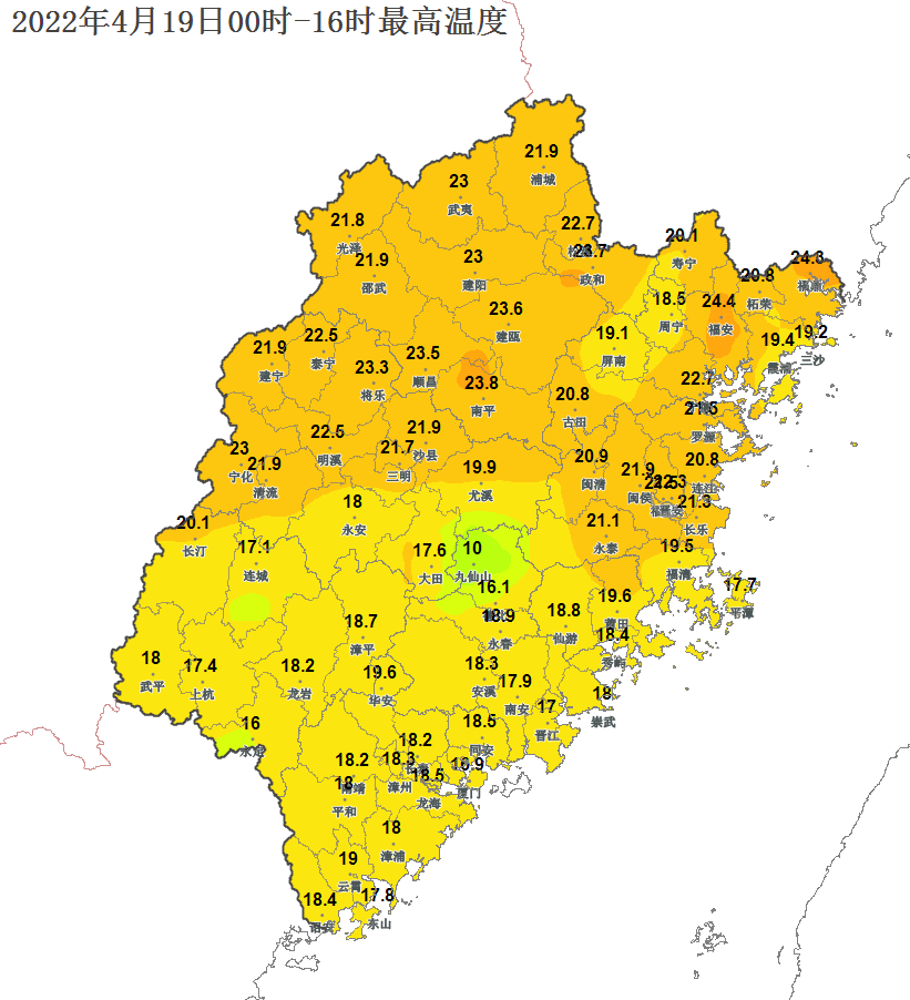 降水继续影响，福建21日起开启升温模式