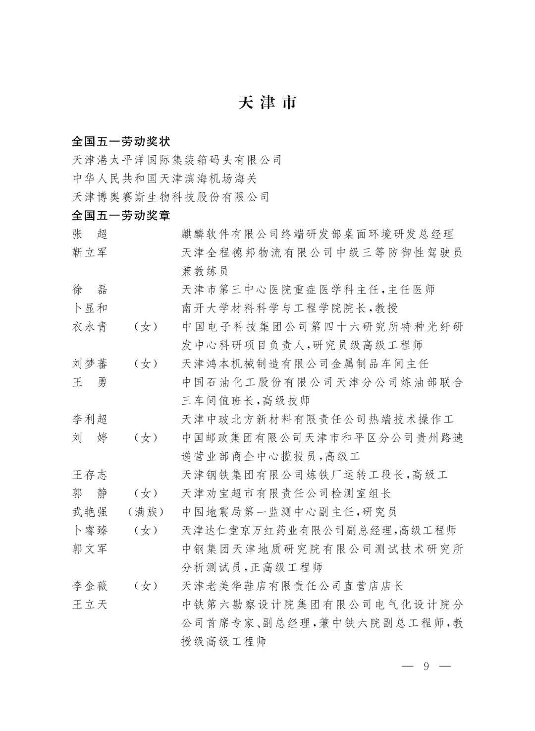 重磅！2022年全国五一劳动奖和全国工人先锋号名单来了！