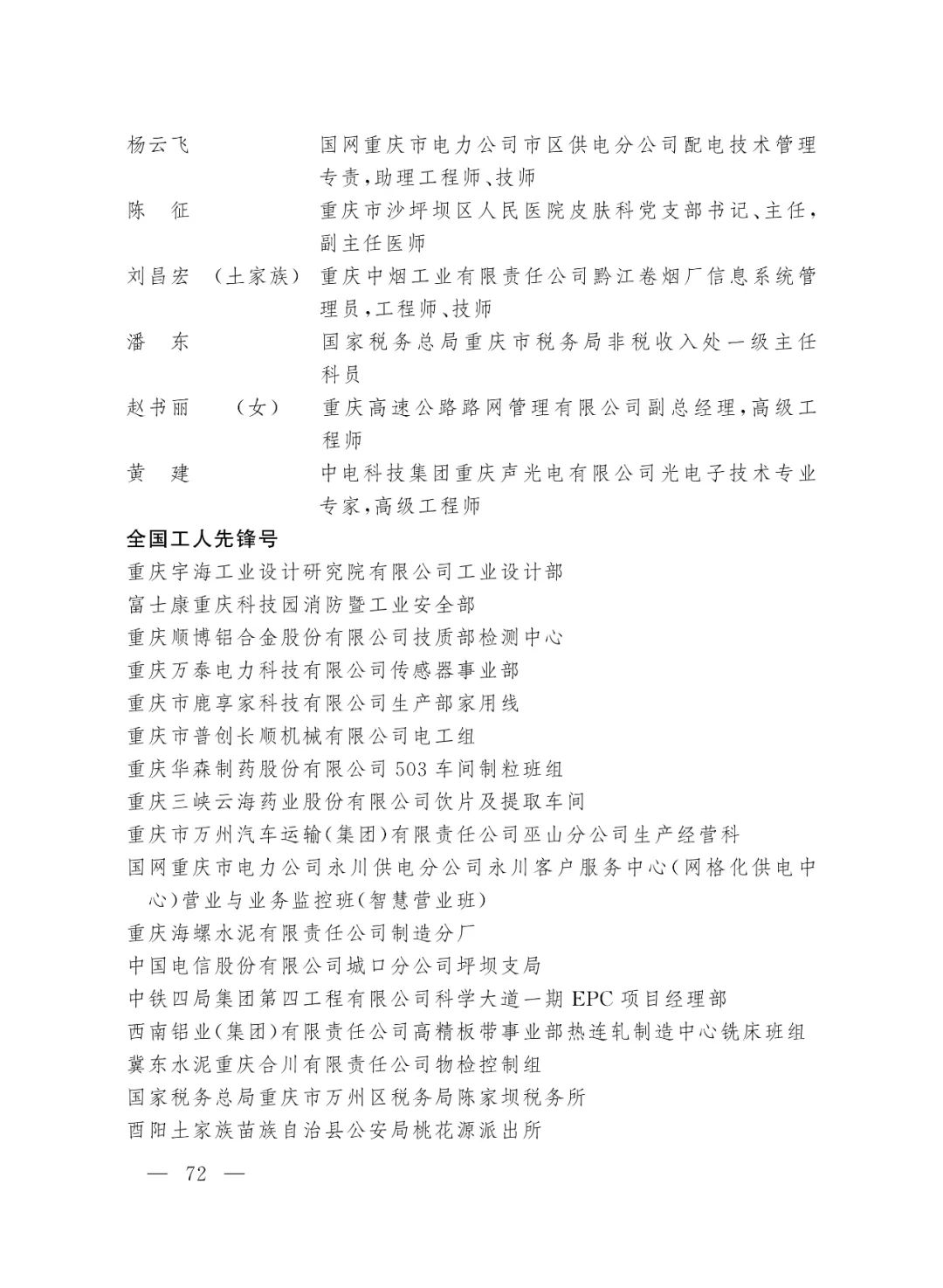 重磅！2022年全国五一劳动奖和全国工人先锋号名单来了！