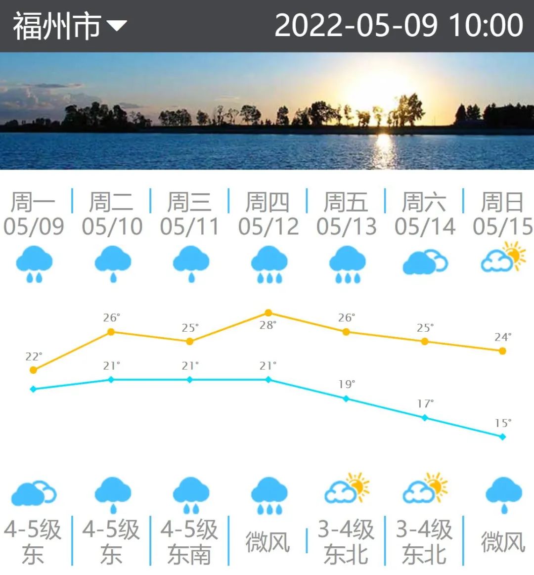 福州：明天起雨势开始加大