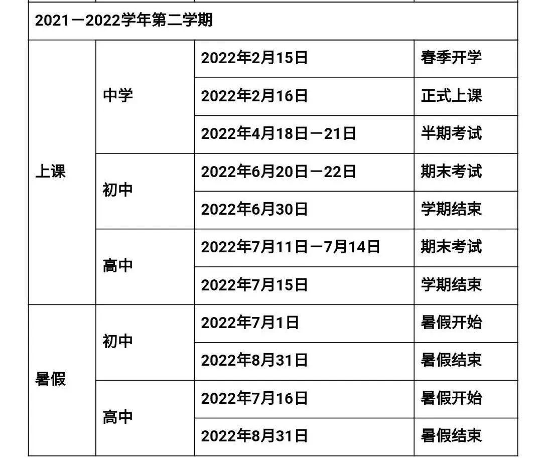 福建各地暑假放假时间公布！