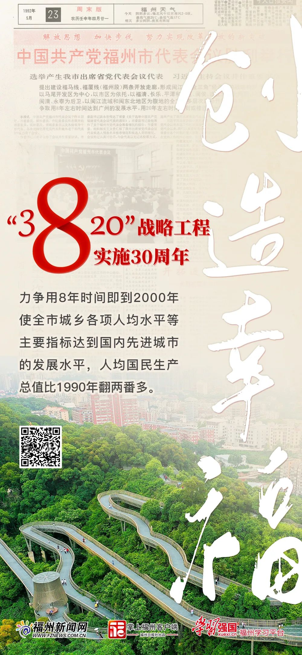 创造幸福！福州实施“3820”战略工程30周年数字特刊来了！