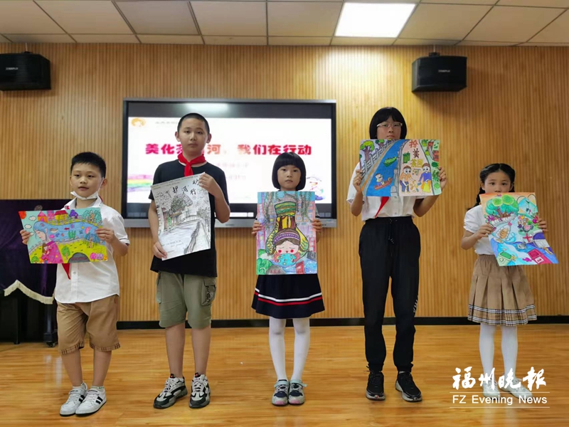 画出心中“最美茶园的河” 10名小学生绘画获奖