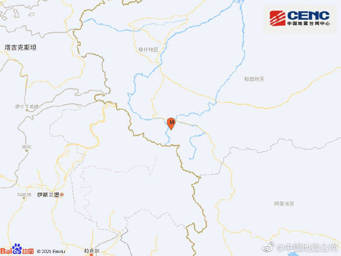 新疆和田地区皮山县发生5.0级地震