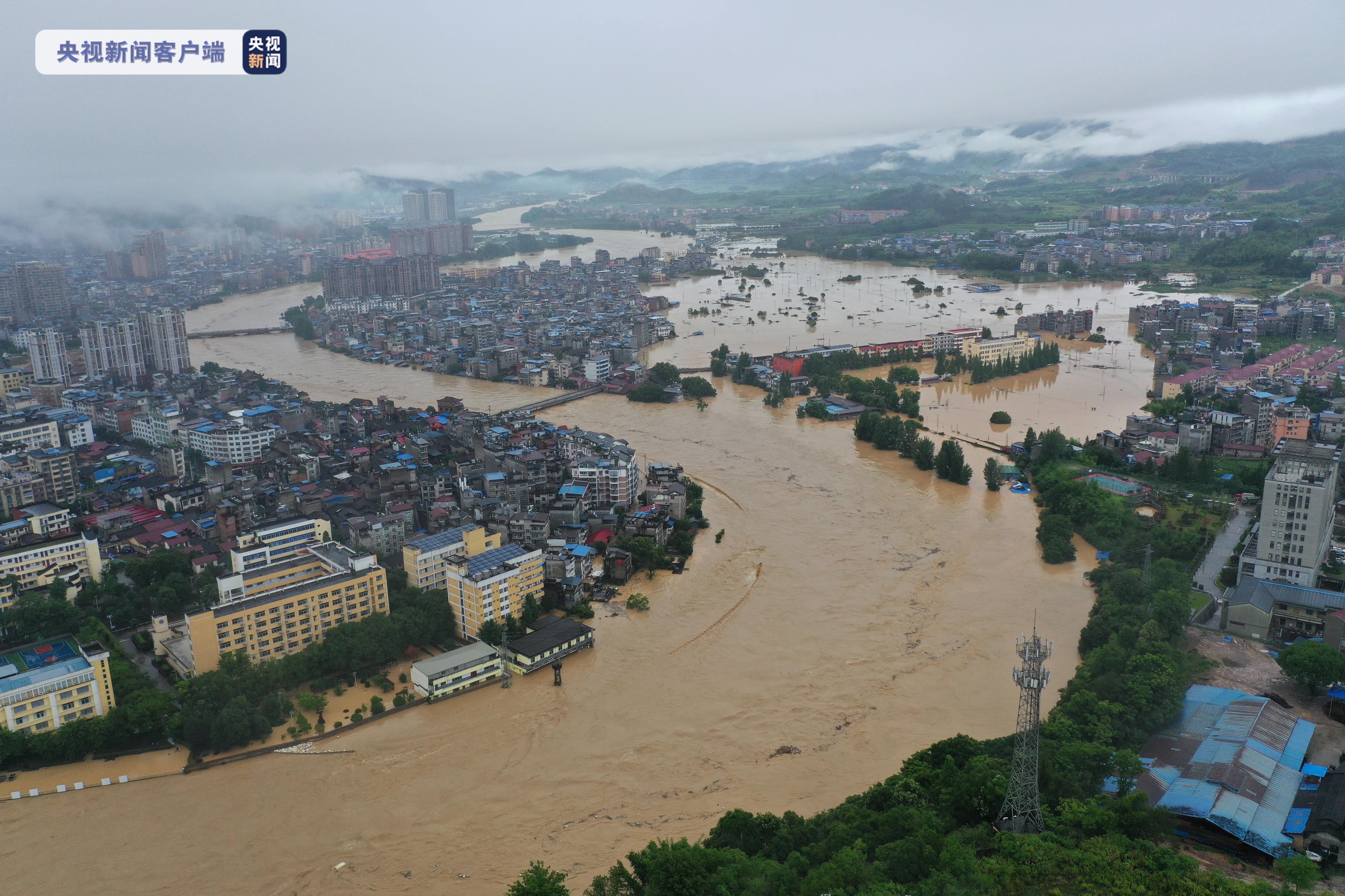 超过历史最高水位1.59米 福建松溪出现历史最大洪水
