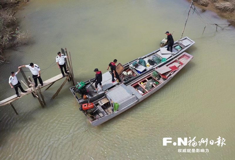 福州市海洋与渔业执法支队深入开展“安澜闽江”专项行动