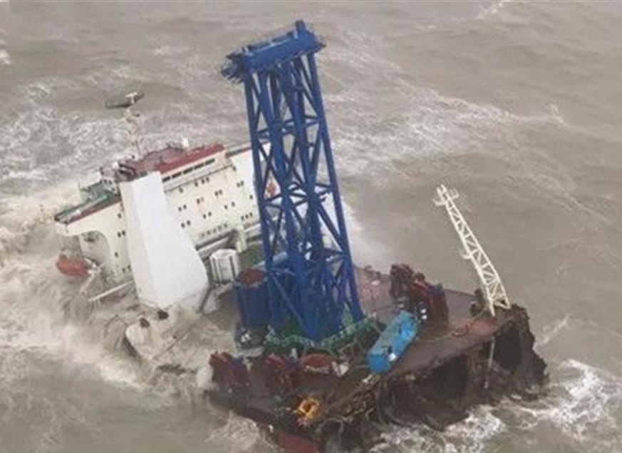 一海上施工船在广东阳江海域沉没，27人落水失联