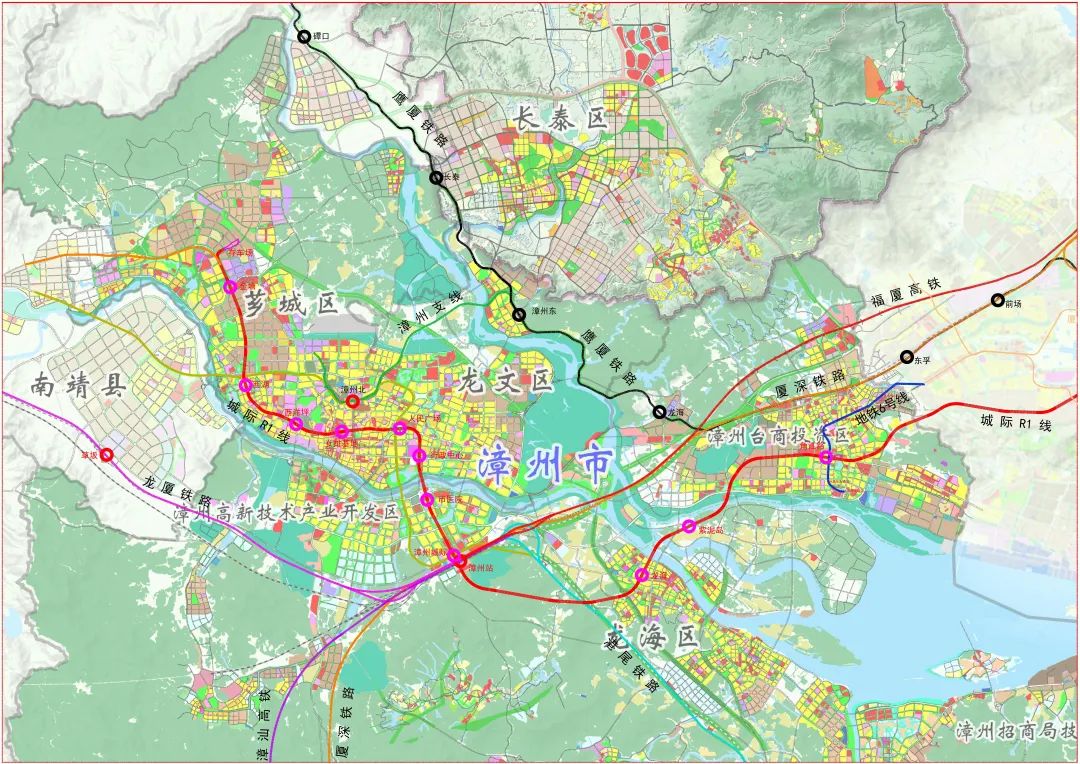 漳州市区部分站点位置曝光！城际轨道R1线又有新消息！