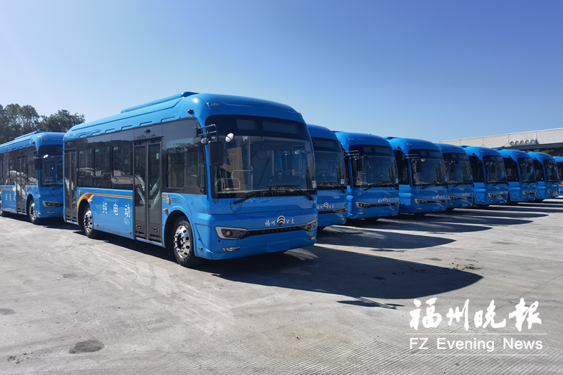 福州公交集团新投用163辆纯电动新能源公交车