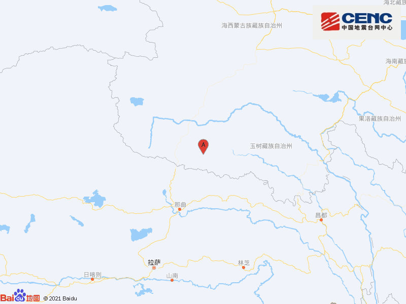青海玉树州杂多县发生5.9级地震