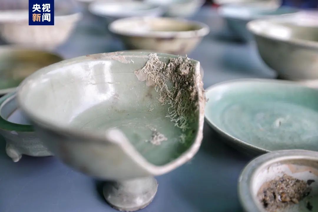 满载龙泉青瓷！漳州圣杯屿已出水瓷器类文物上百件