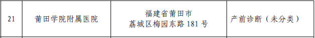 福建21家！可开展产前诊断技术医疗机构名单更新