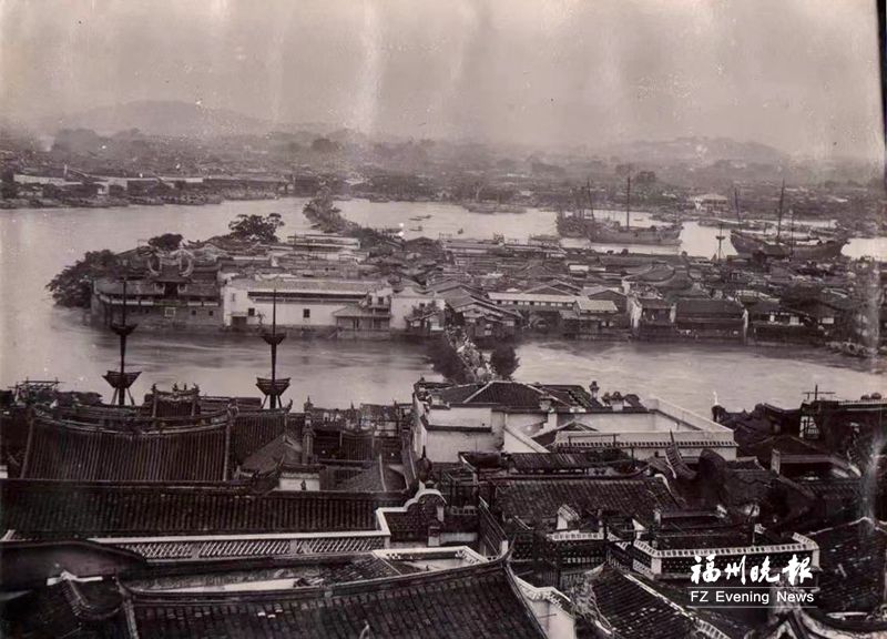 老照片记录中洲岛百年前繁华 来看看这个闽江之心重要节点的变迁