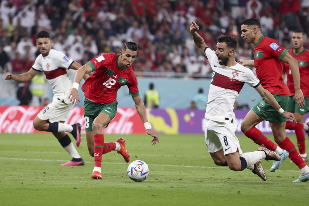 摩洛哥力克葡萄牙 非洲球队首进世界杯四强