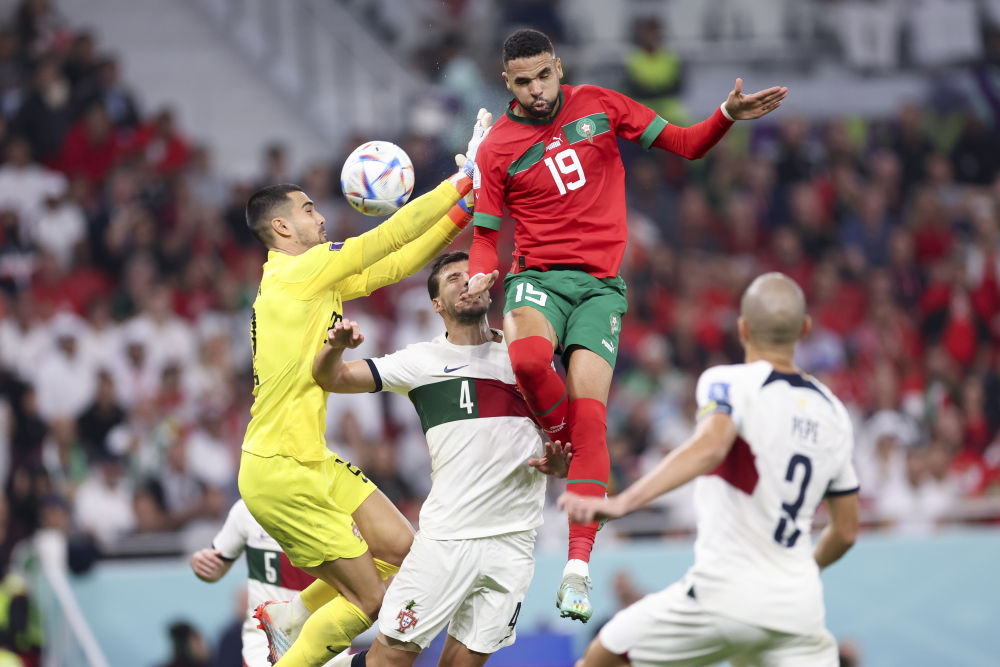摩洛哥力克葡萄牙 非洲球队首进世界杯四强
