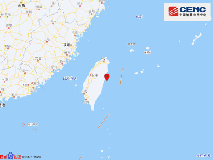 正式测定：台湾附近发生5.9级地震，福州震感明显！