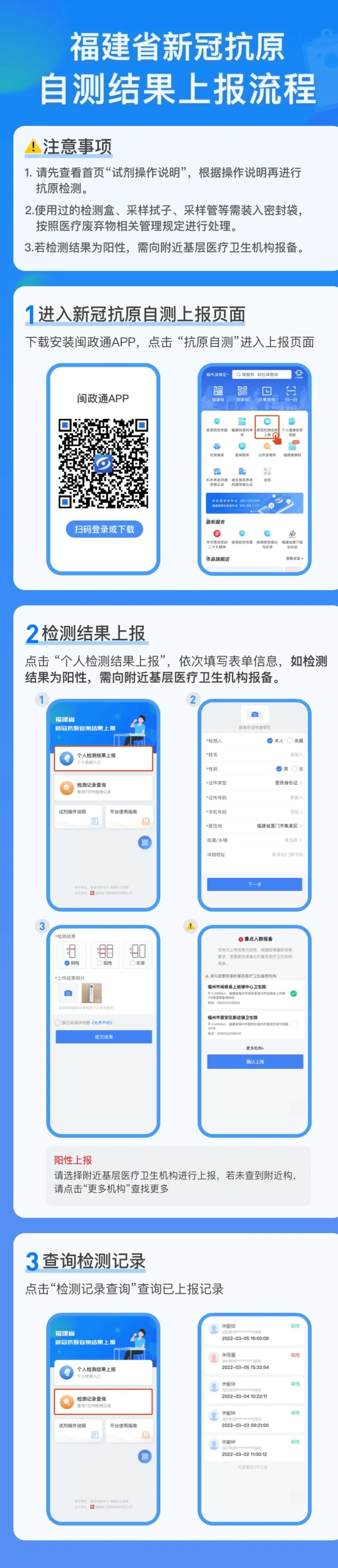 新功能！“新冠抗原自测上报”来啦，福州人快学起来！
