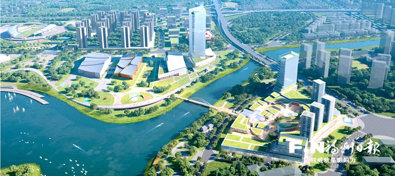 福州高新区集中开工8个重大项目 大学城中心共享区一期动建