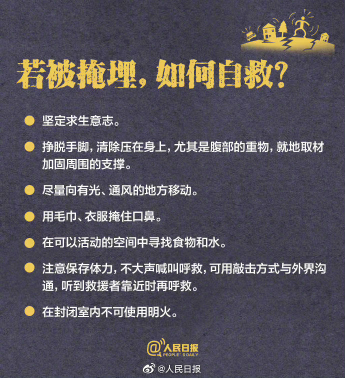 收藏！每个人都该掌握的地震自救知识