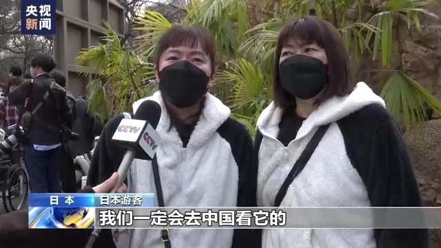 旅日大熊猫“香香”最后一天在日见游客 民众送上祝福