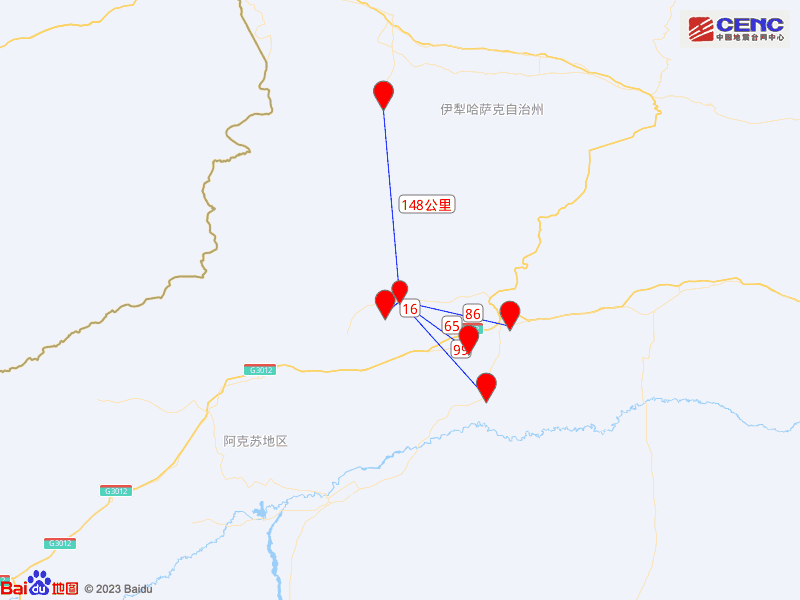 新疆阿克苏地区拜城县发生4.6级地震，震源深度26公里