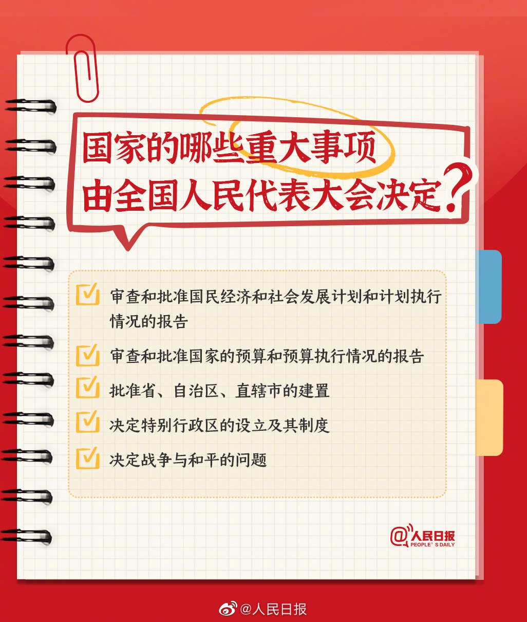 9图了解人大知识点！收好这份两会学习笔记