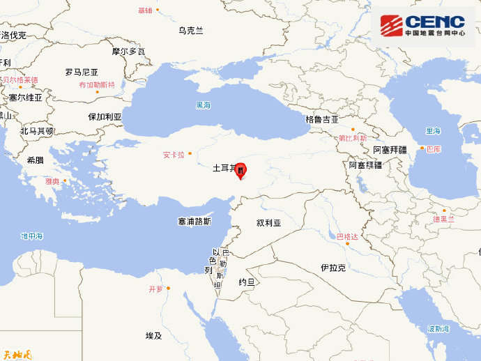 土耳其发生5.0级地震，震源深度10千米