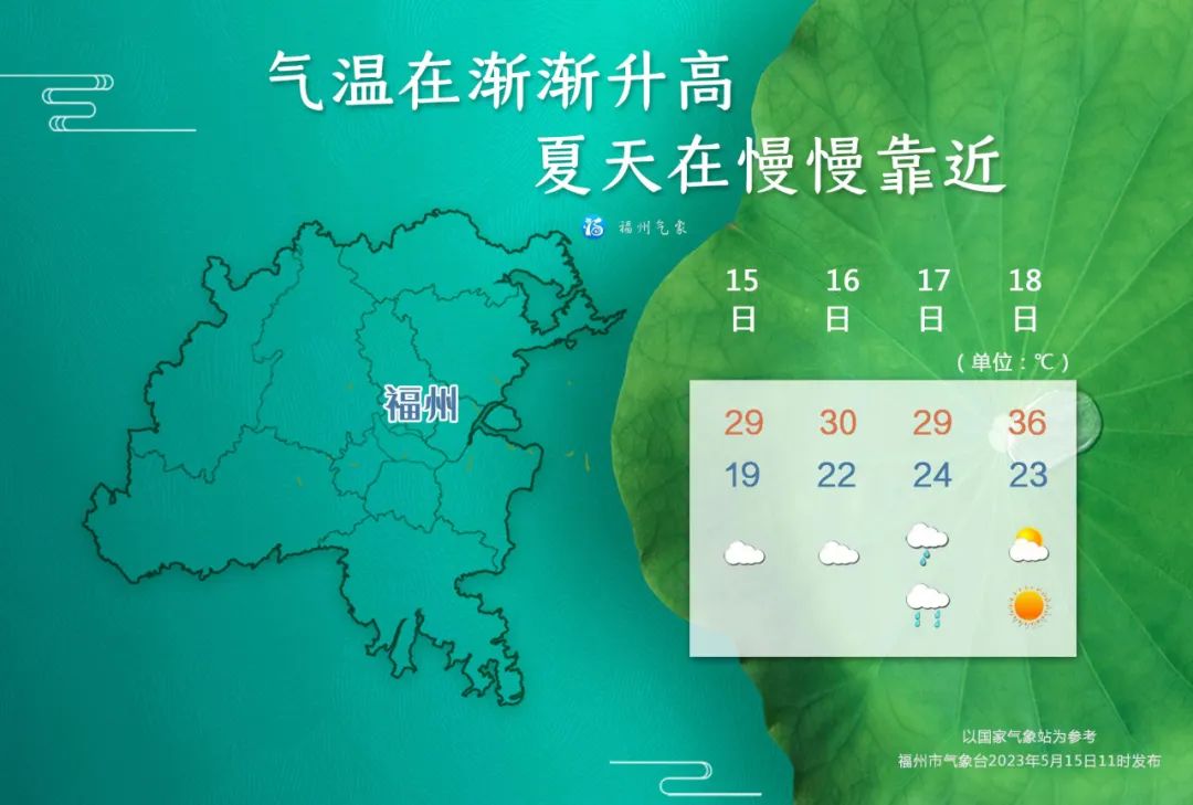 16日起福州雨水逐步登场 气温波动中回升
