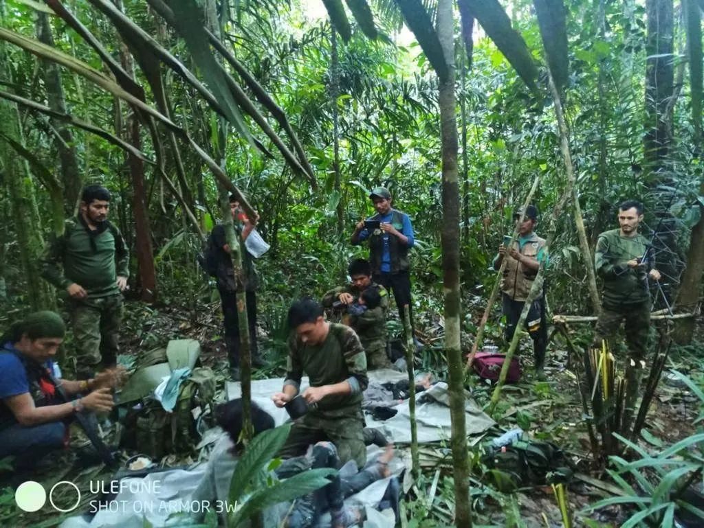 坠机40天后，4名幸存儿童丛林中获救