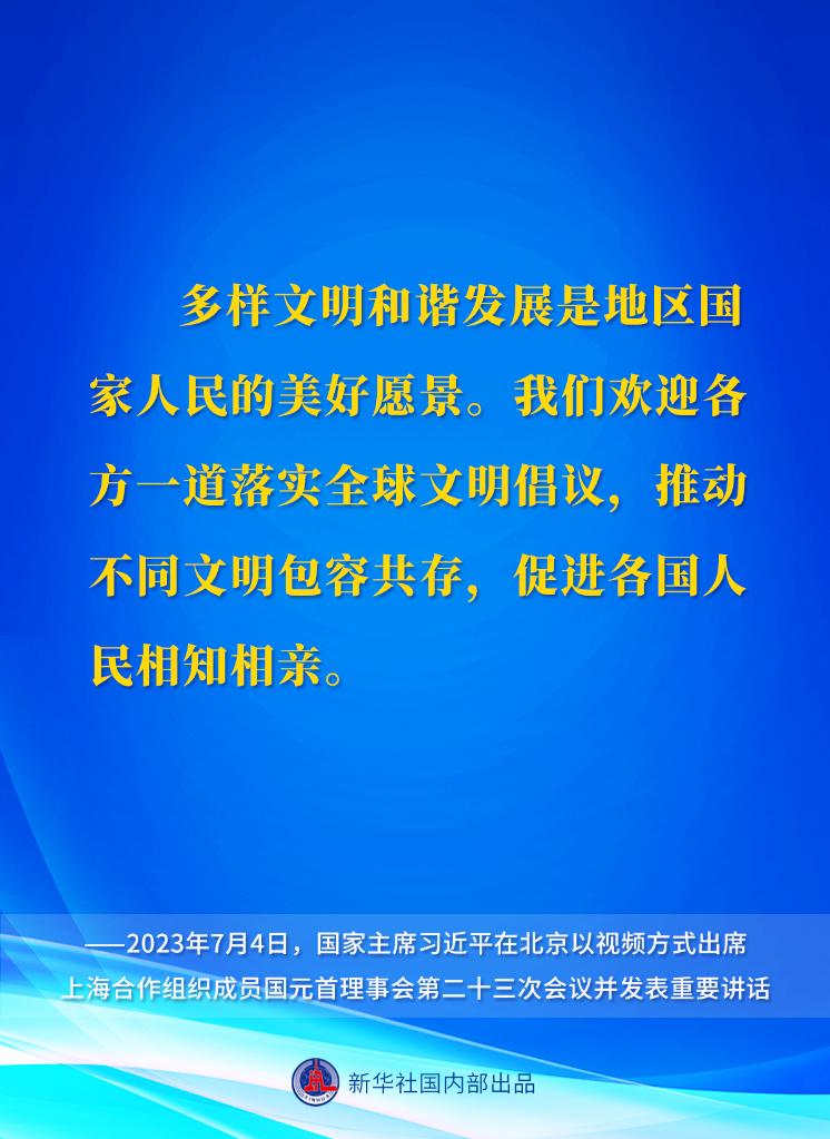 习近平主席在上海合作组织成员国元首理事会第二十三次会议上的重要讲话要点