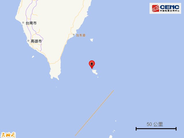 凌晨，台湾连续发生5起地震