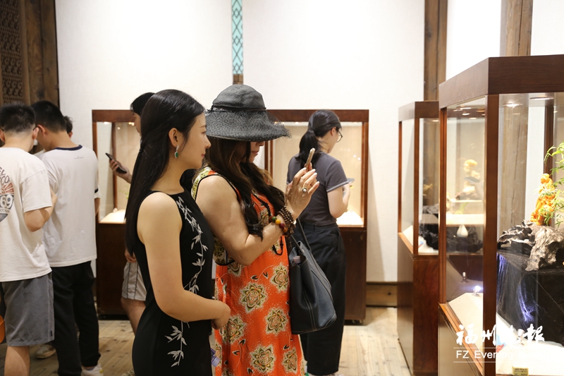 福州：观寿山石雕展 看技艺传承