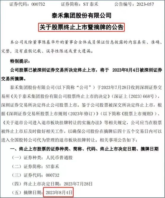 终止上市！泰禾股票被摘牌！福州区域项目怎么办？