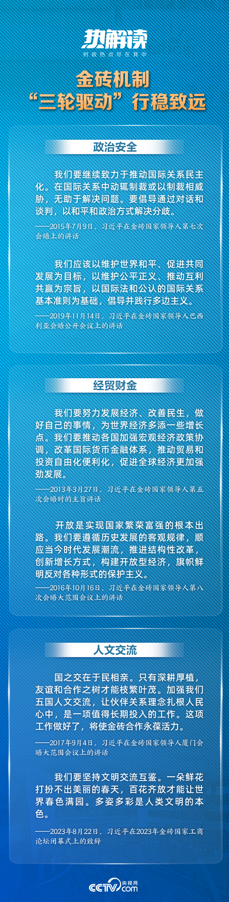 热解读 | 习近平“三大全球倡议”推动金砖机制提质升级