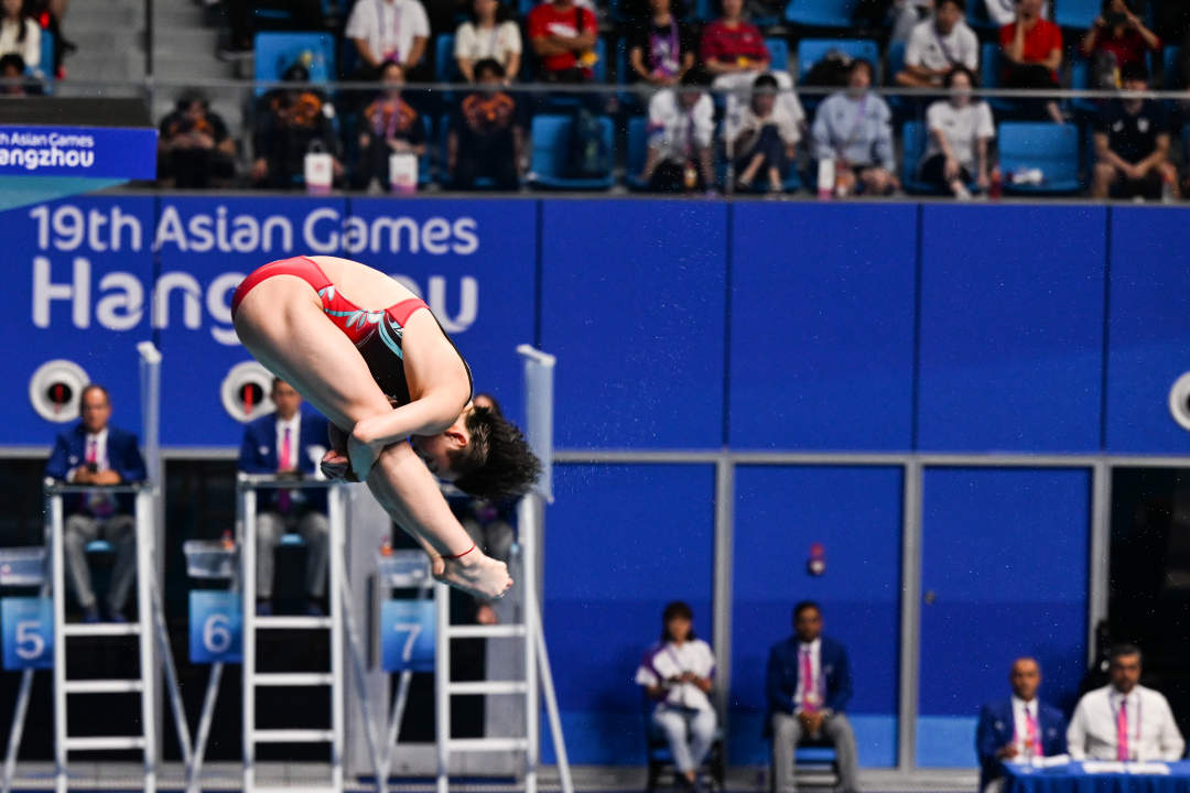 陈艺文夺得跳水女子三米跳板冠军