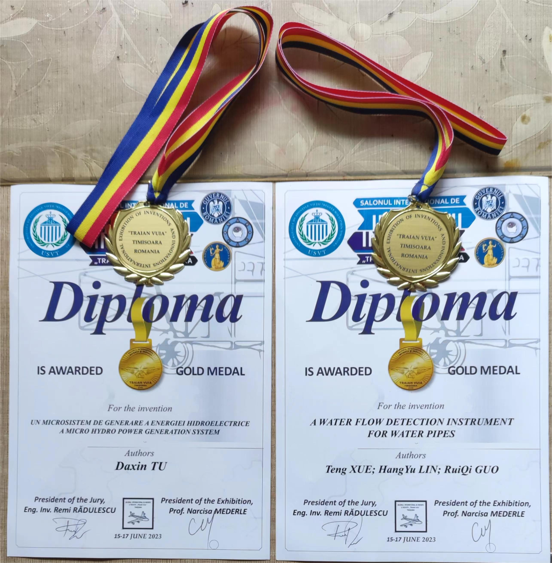 赞!福清一中学生两项发明获国际金奖