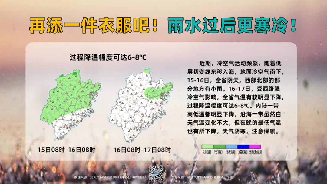 冷空气福州图片