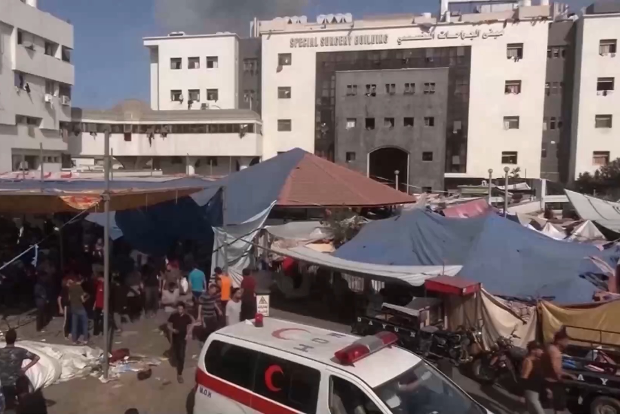 加沙地带通信互联网再次中断 北部地区所有医院停止服务