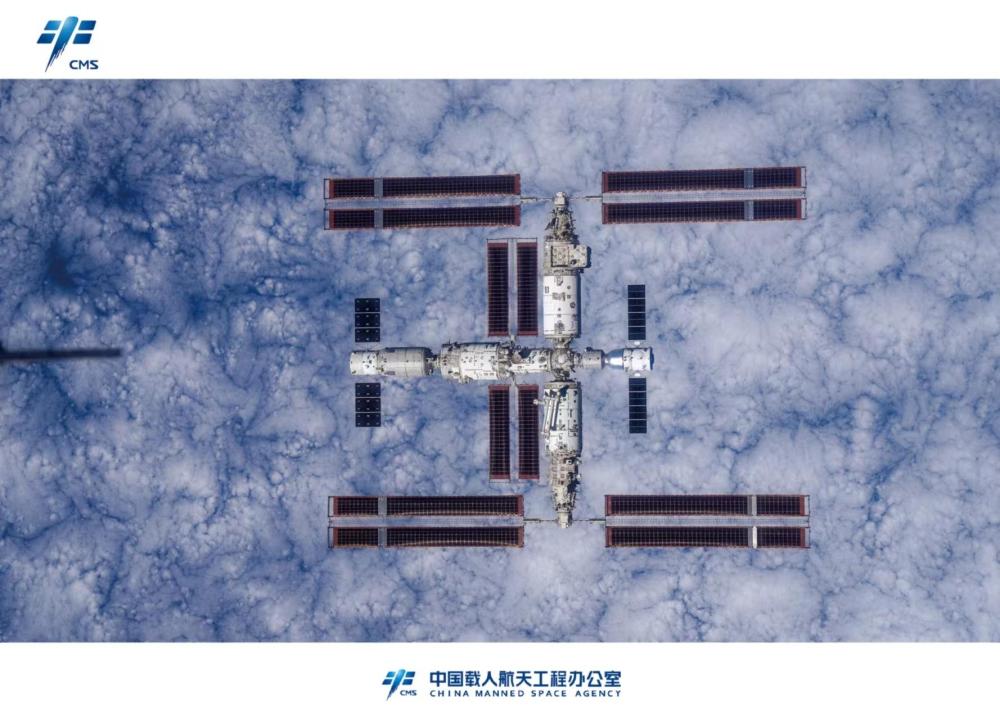 中国空间站全貌高清图像首次公布