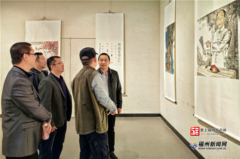 “烟山画院建院四十周年书画展”在福州画院开幕