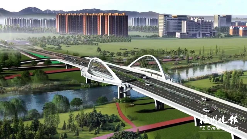 福通大桥开建 福清将新增一座跨龙江大桥