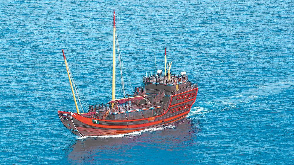 世界最大仿古福船重走“海丝”路