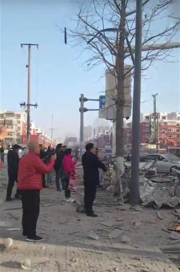 目击者称燕郊爆炸楼几乎炸没了