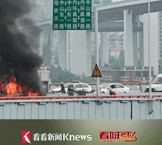 上海一新能源车起火烧成空壳，现场浓烟滚滚，一人受伤送医！为何新能源汽车起火后难扑救？