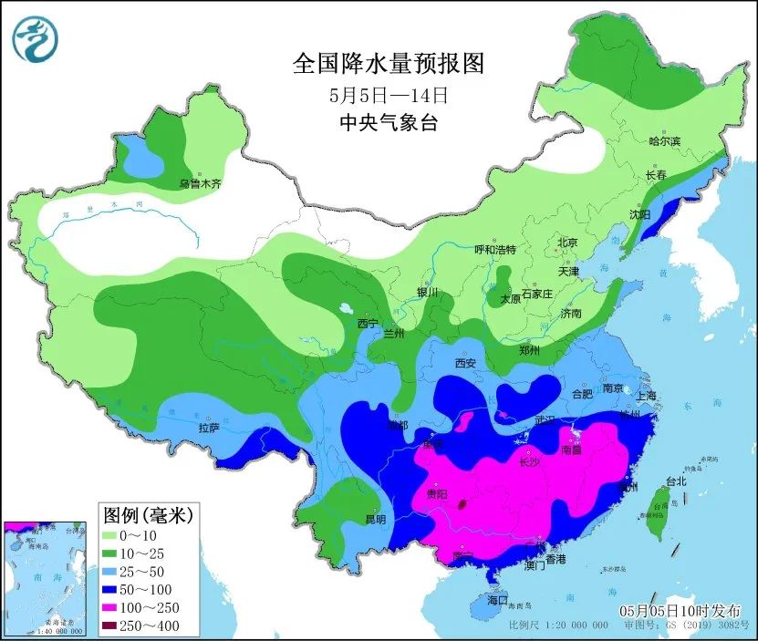 南方强降雨减弱 局地仍有分散性降雨 注意防范雷暴大风和次生灾害